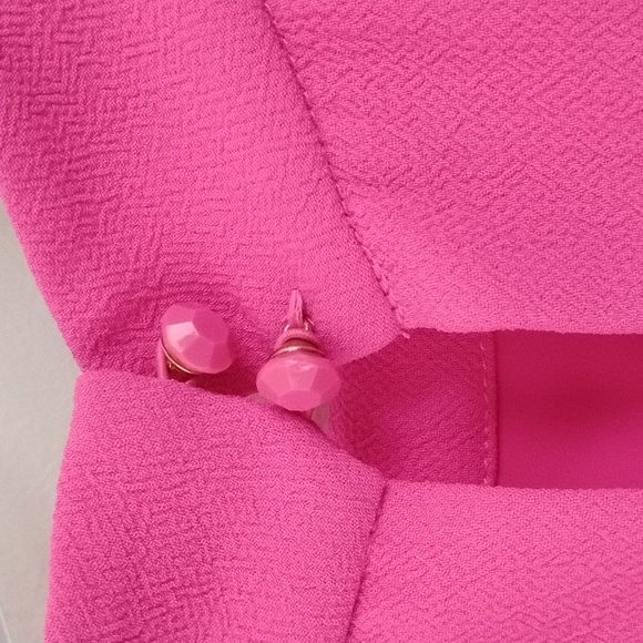 NWT Trina Turk Elegant Pink Sleeveless High Neck Midi Dress Size 12 Feminine - Picture 7 of 16